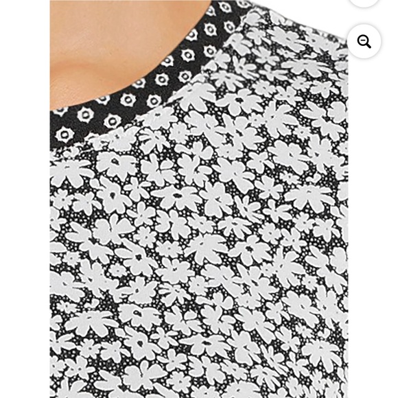 Secret Treasures Black Floral Ditsy Shorty Pajama Set Size Small (4-6) NWT - Picture 4 of 9